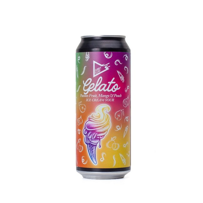 Funky-Fluid 18° Gelato Passion Fruit Mango Peach Pastry Sour