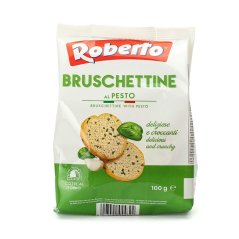 Roberto bruschettine s česnekem a bazalkou