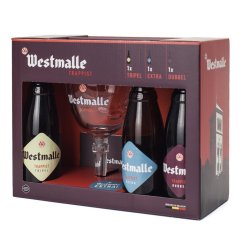 Westmalle Darčeková sada 2x 0,33 L + pohár