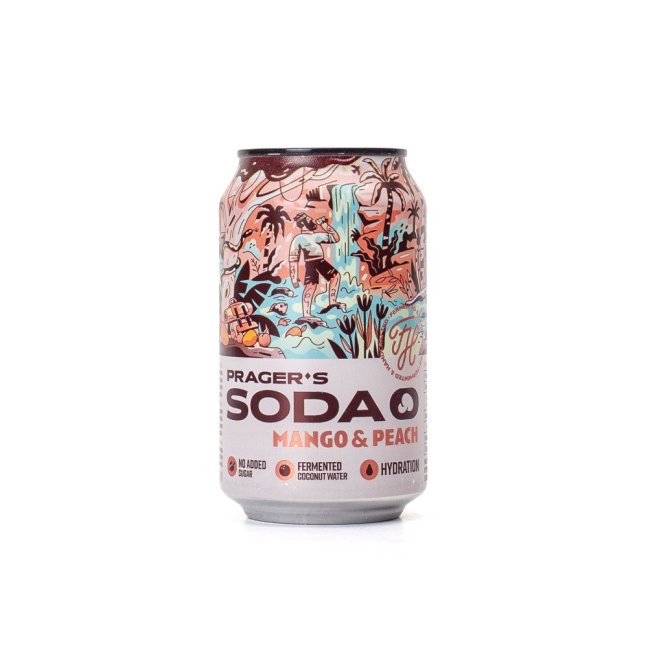 Prager's Soda Mango & Peach