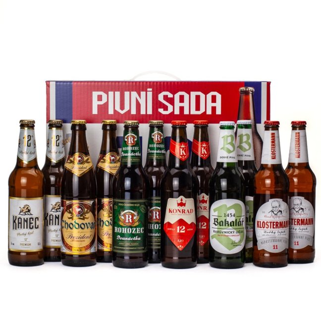 Hokejová-sada 12 českých piv