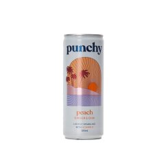 Punchy Perlivá voda Broskev Zázvor Chai