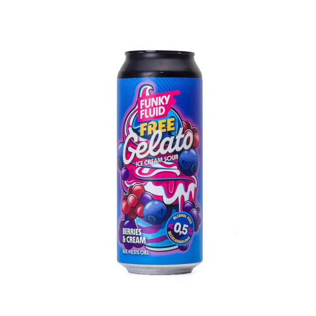 Funky-Fluid Free Gelato Berries Cream