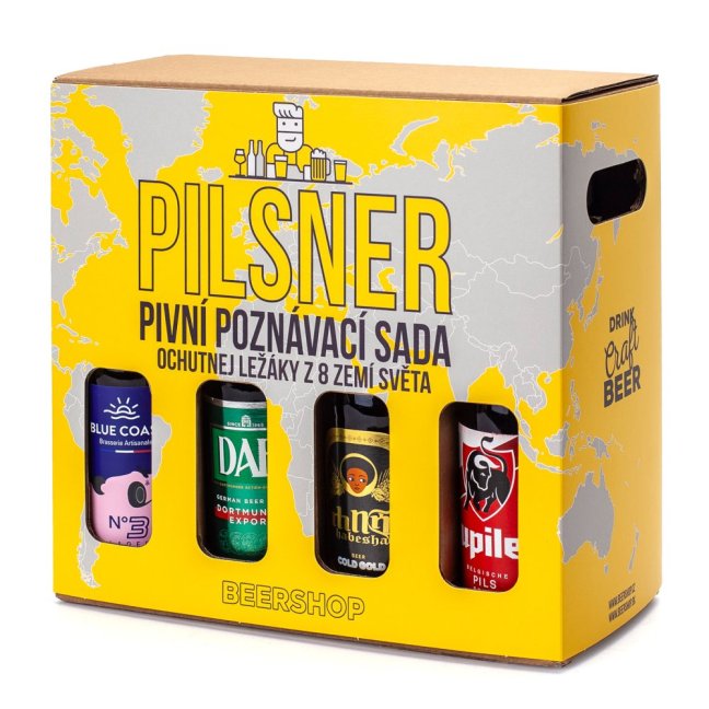 Světové-ležáky poznávací sada piv