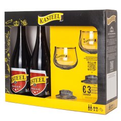 Kasteel-Rouge dárková sada 2x 0,7 l + 2 sklenice Kasteel-Rouge dárková sada 2x 0,7 l + 2 sklenice