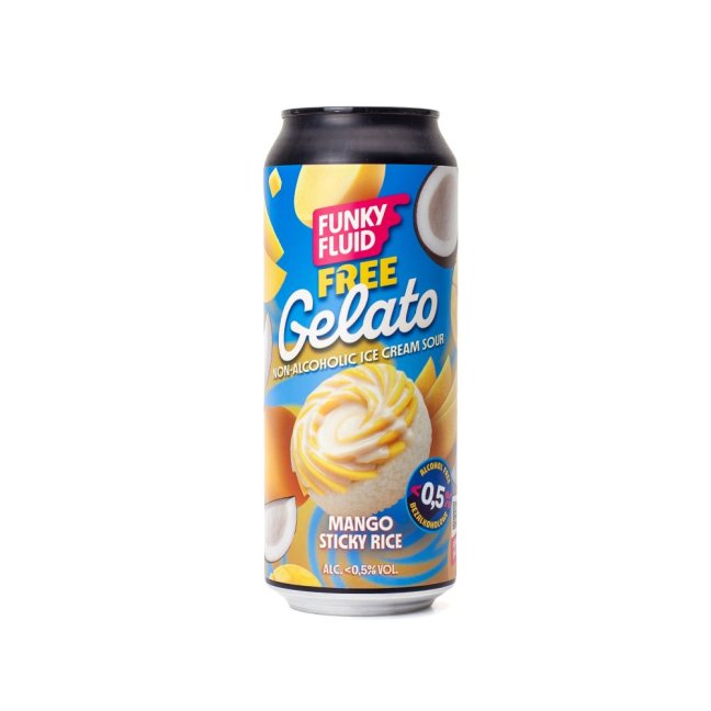 Funky-Fluid Free Gelato Mango Sticky Rice