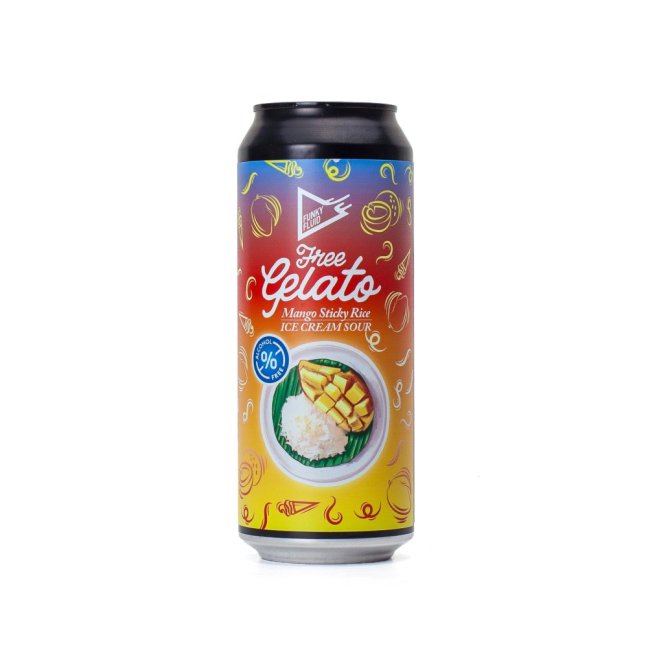 Funky-Fluid Free Gelato Mango Sticky Rice