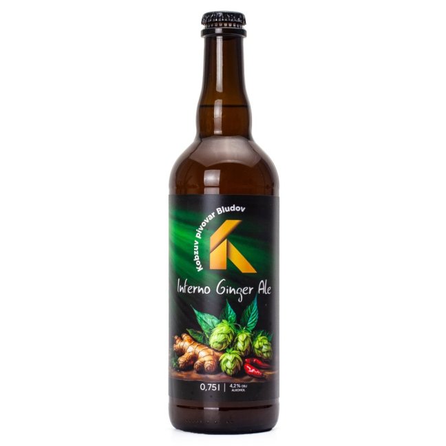Kobzův-pivovar 11° Inferno Ginger Ale