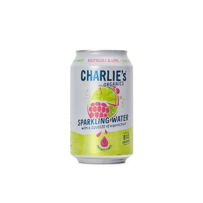 Charlie's-Organics Sprudelwasser Himbeere Limette
