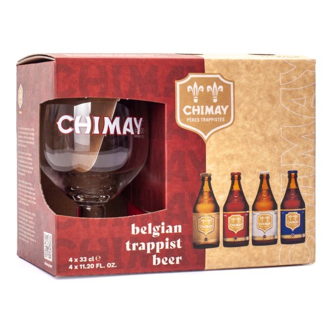 Chimay Dárková sada 4x 0,33 l + sklenice