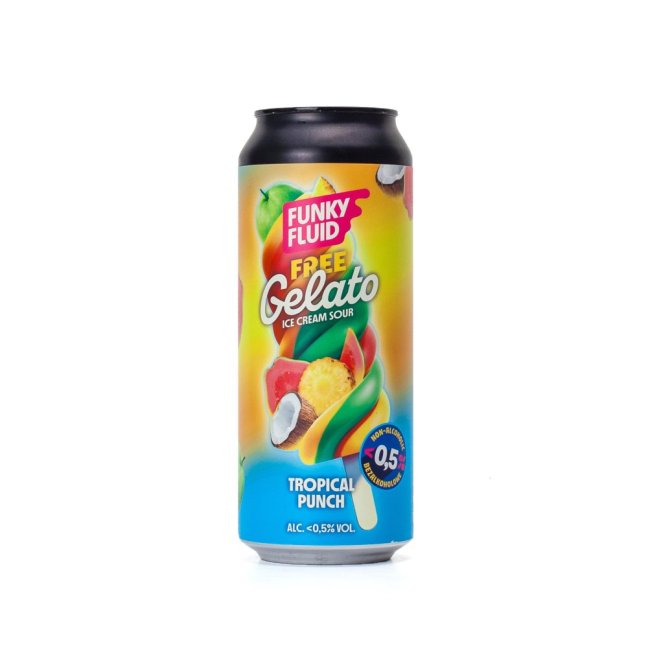 Funky-Fluid Free Gelato Tropical Punch Pastry Sour