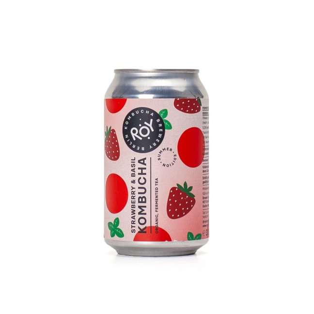ROY Kombucha Erdbeere Basilikum