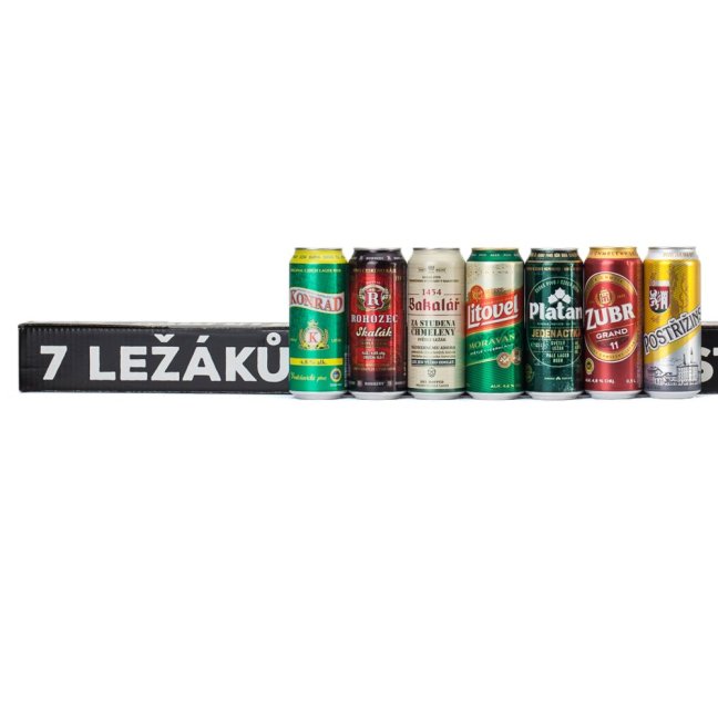 Beerbox Sada 7 plechovek českých ležáků