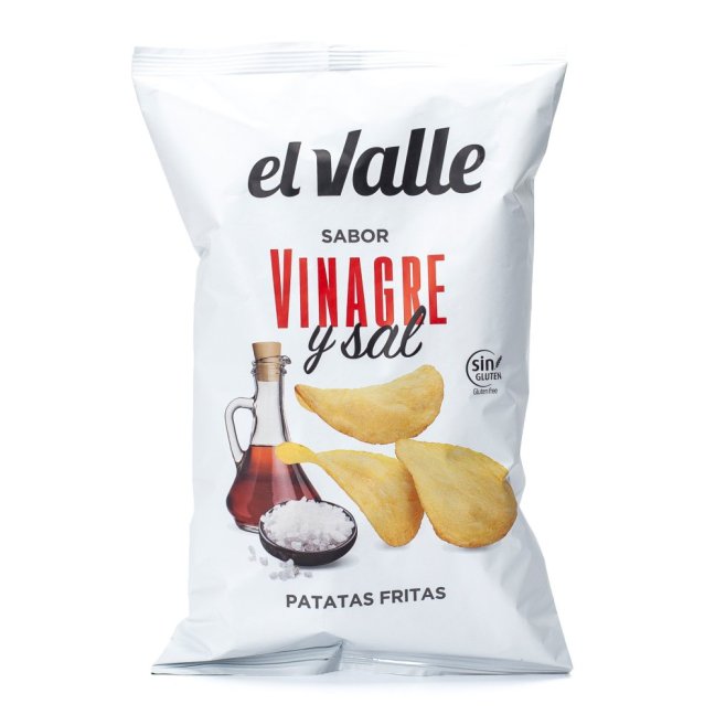 El-Valle Bramborové chipsy Ocet a sůl Velké