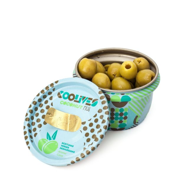 Coolives Green Coconut zelené olivy s příchutí kokosu