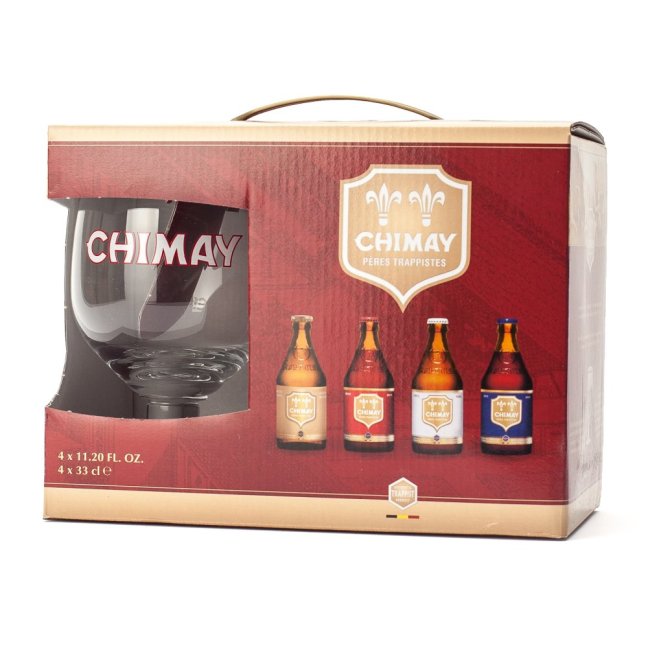 Chimay Dárková sada 4x 0,33 L + sklenice