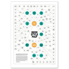 Beershop Beer Map Poster