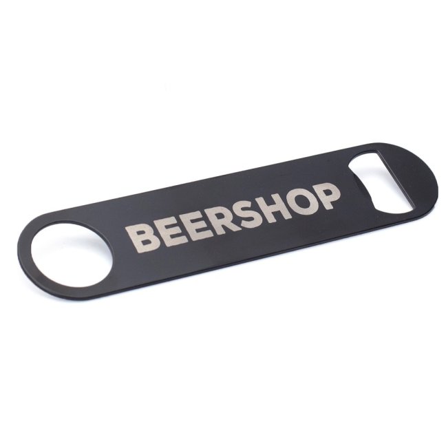 Beershop Black Bottle Opener Long