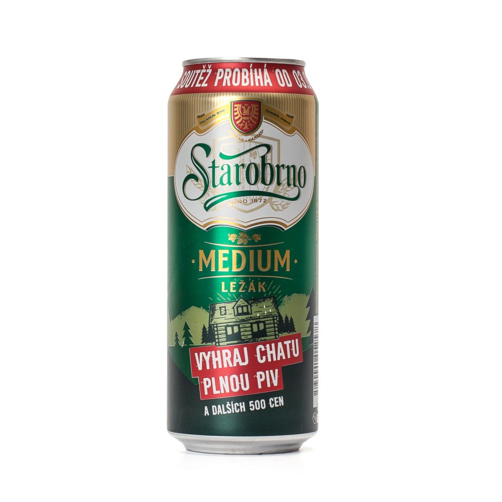Starobrno 11° Medium Lager 0,5 l