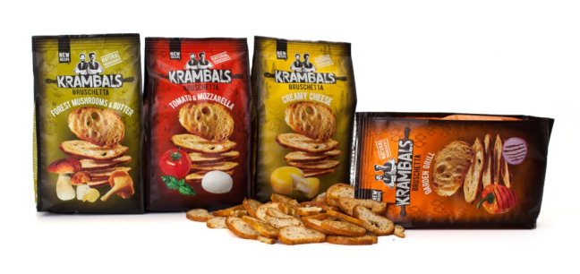 Krambals Bruschetta zelené olivy a mořská sůl