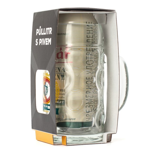 Beerking půllitr s pivem Bakalář