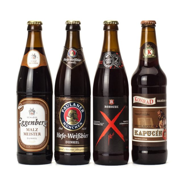 Černé-pivo dárková sada 4x 0,5 L